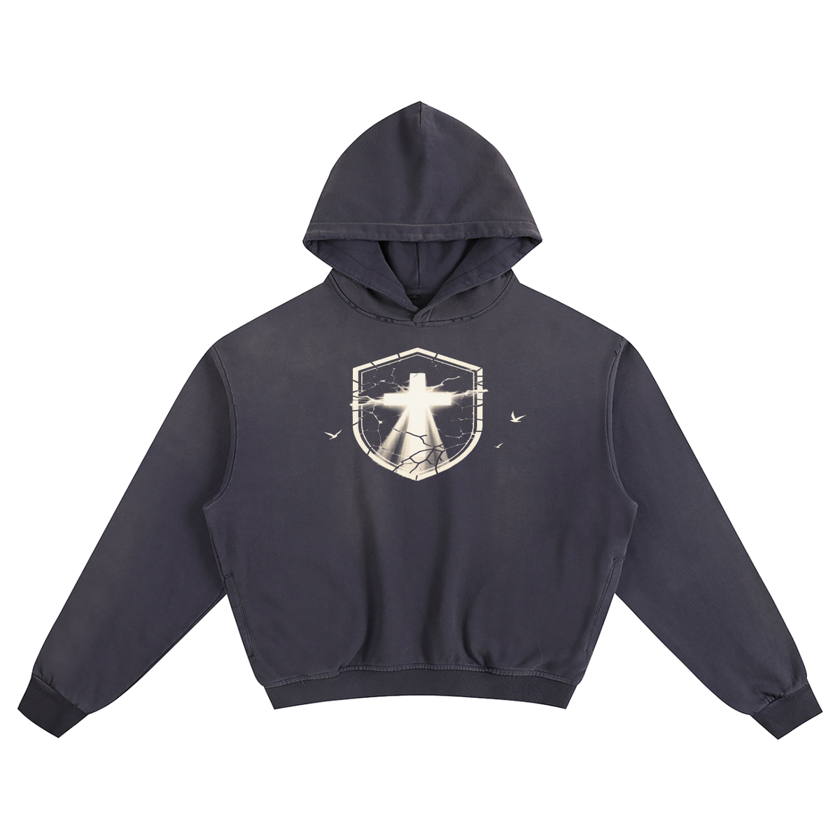 LOVE IS WHERE GOD IS BOXY HOODIE