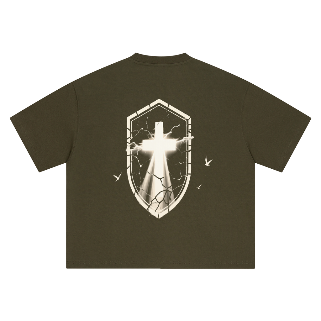Cross Graphic Boxy Oversized