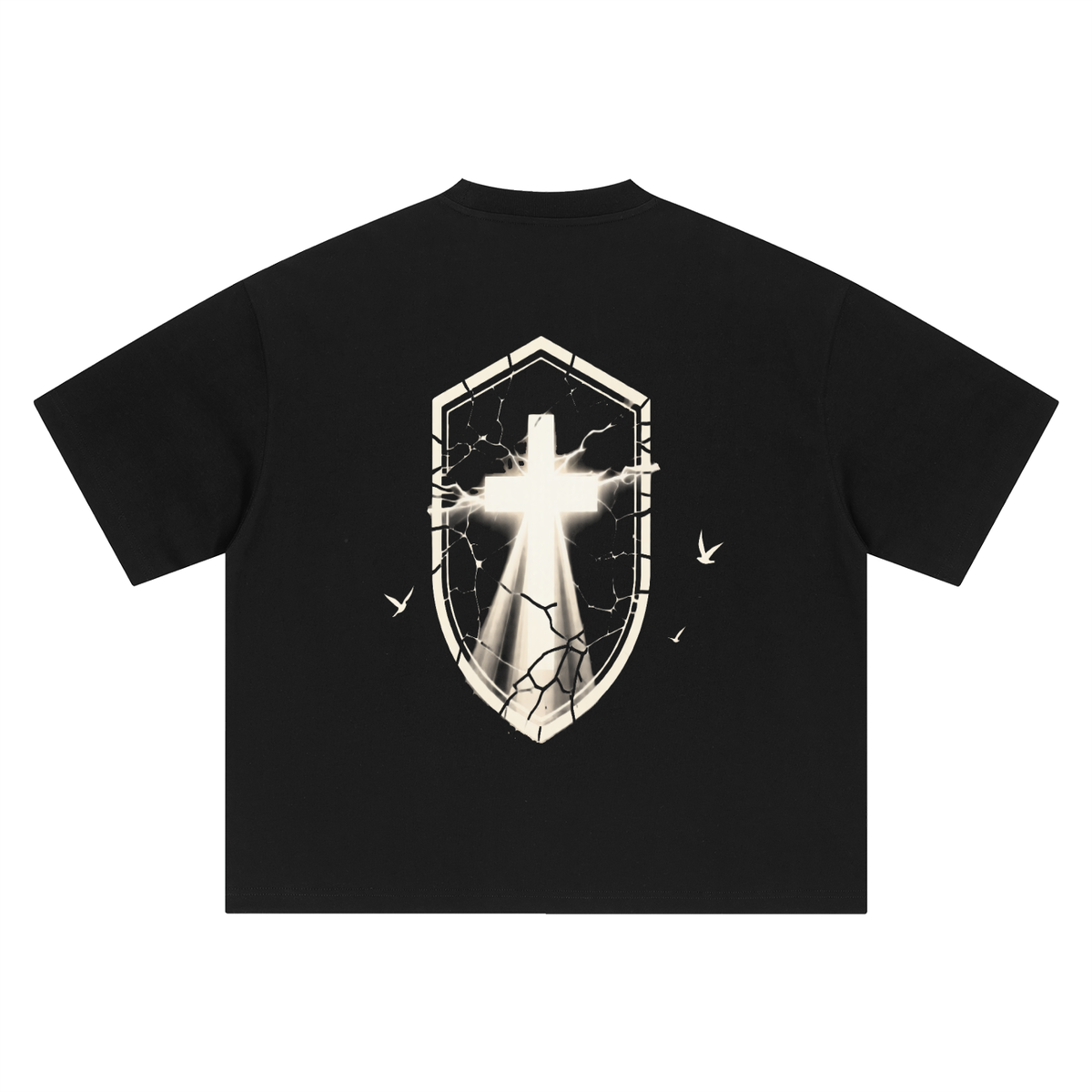 Cross Graphic Boxy Oversized