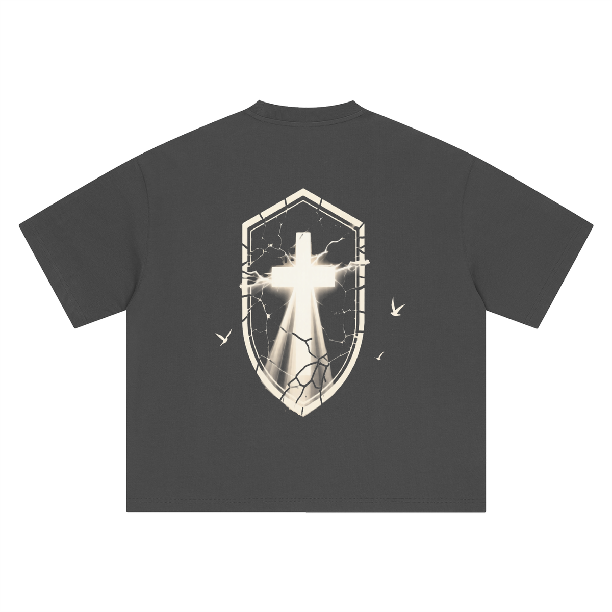 Cross Graphic Boxy Oversized