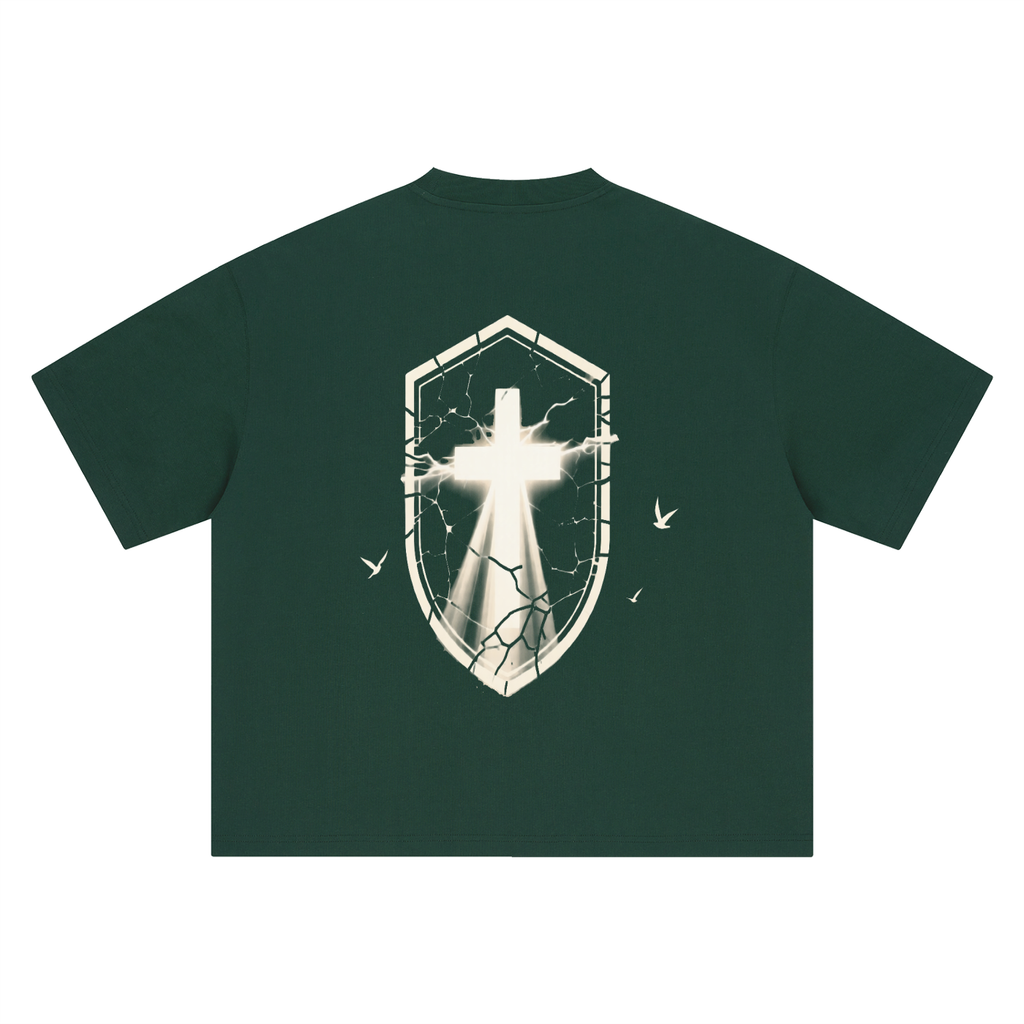 Cross Graphic Boxy Oversized